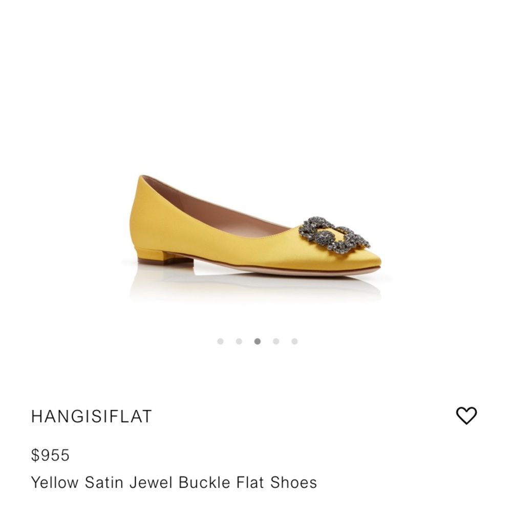 NEW! ✨  Manolo Blahnik Hangisi Flats size 37